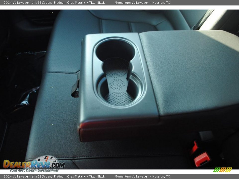 2014 Volkswagen Jetta SE Sedan Platinum Gray Metallic / Titan Black Photo #14