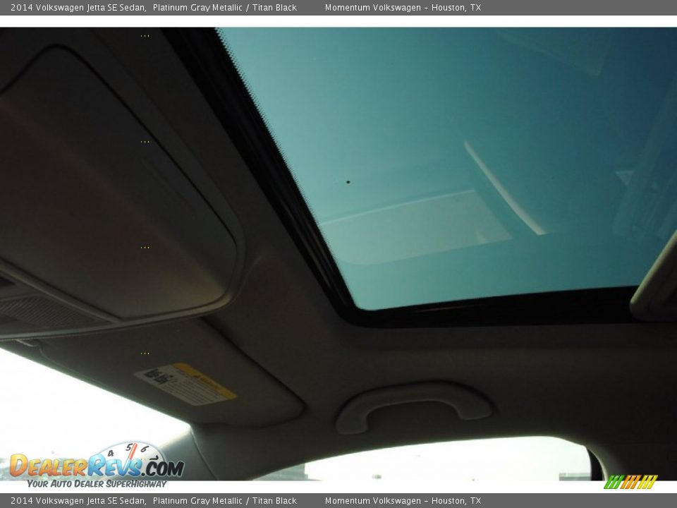 2014 Volkswagen Jetta SE Sedan Platinum Gray Metallic / Titan Black Photo #27