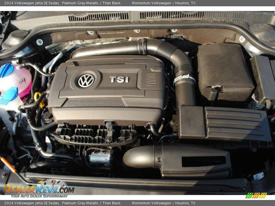 2014 Volkswagen Jetta SE Sedan Platinum Gray Metallic / Titan Black Photo #30