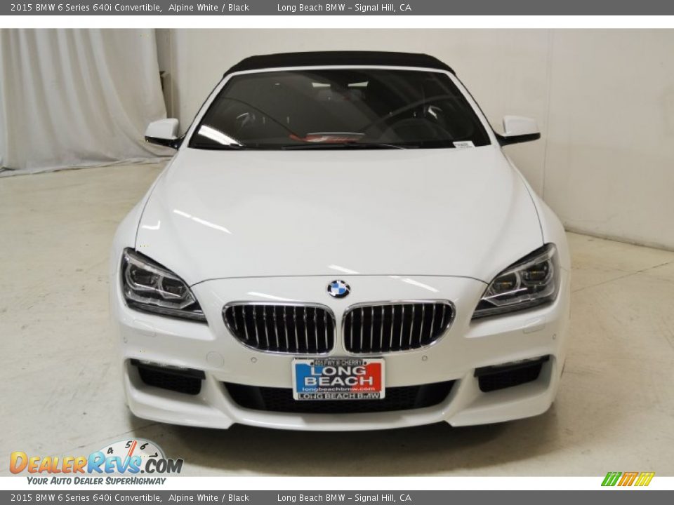 2015 BMW 6 Series 640i Convertible Alpine White / Black Photo #4