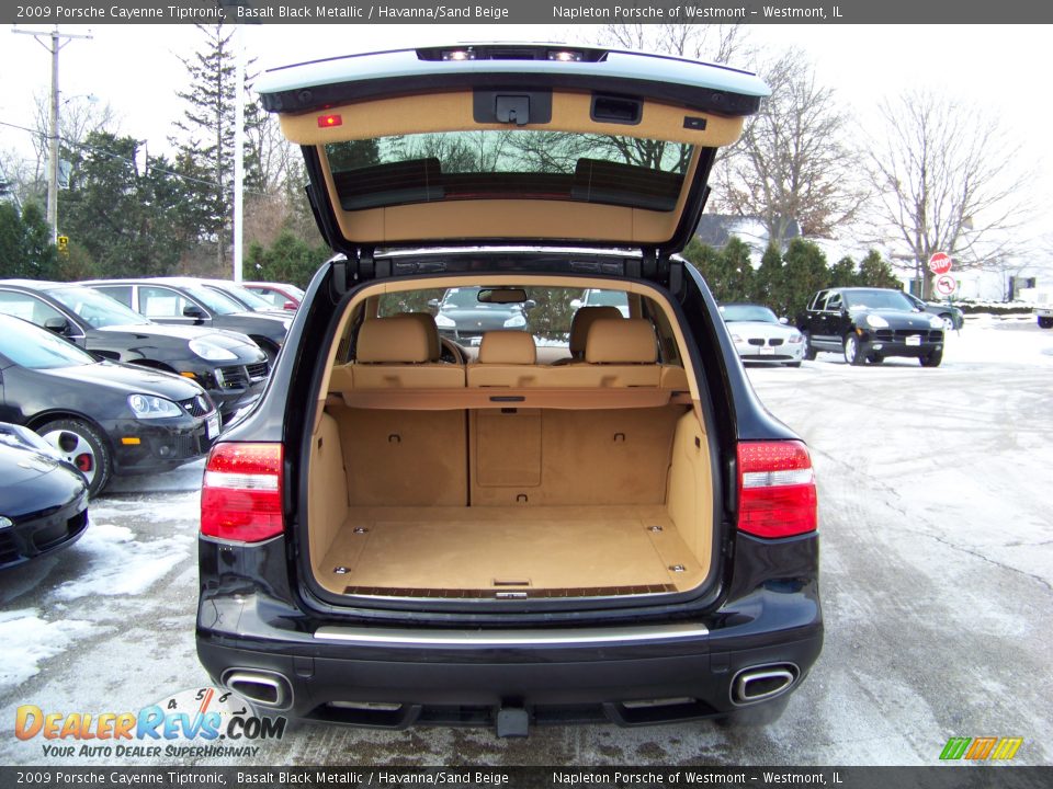 2009 Porsche Cayenne Tiptronic Basalt Black Metallic / Havanna/Sand Beige Photo #22