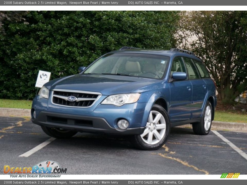 2008 Subaru Outback 2.5i Limited Wagon Newport Blue Pearl / Warm Ivory Photo #1