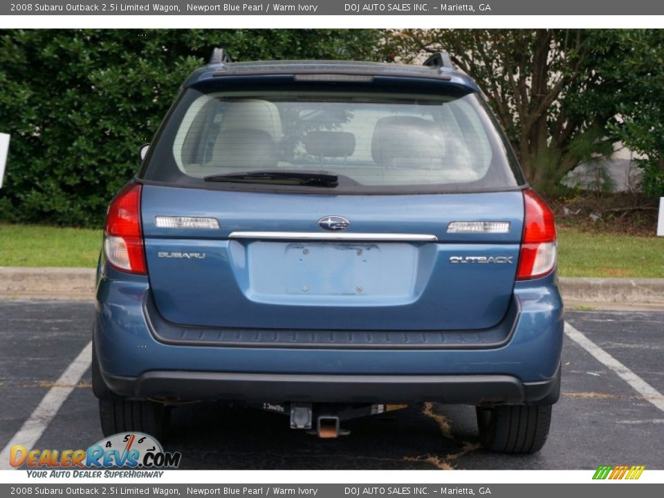 2008 Subaru Outback 2.5i Limited Wagon Newport Blue Pearl / Warm Ivory Photo #6