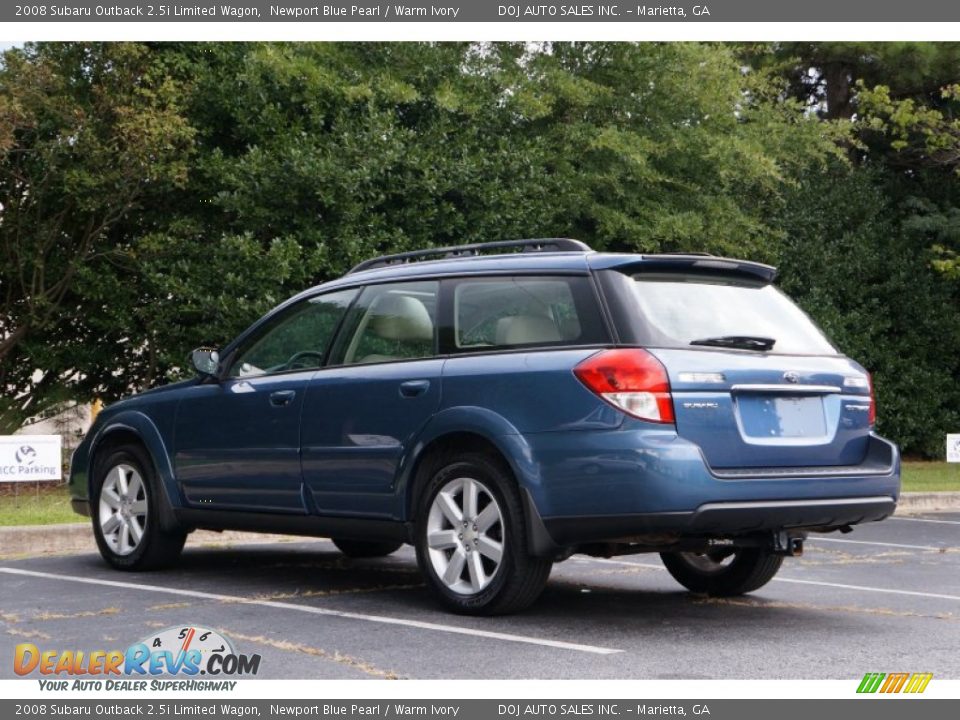 2008 Subaru Outback 2.5i Limited Wagon Newport Blue Pearl / Warm Ivory Photo #29