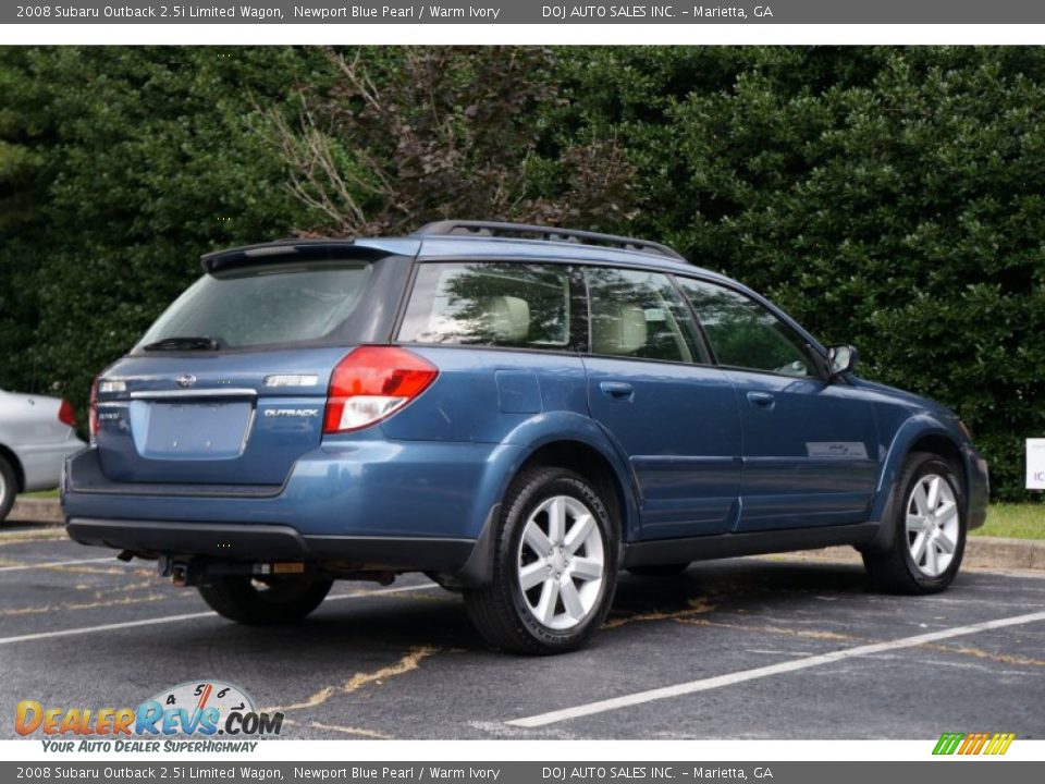 2008 Subaru Outback 2.5i Limited Wagon Newport Blue Pearl / Warm Ivory Photo #30