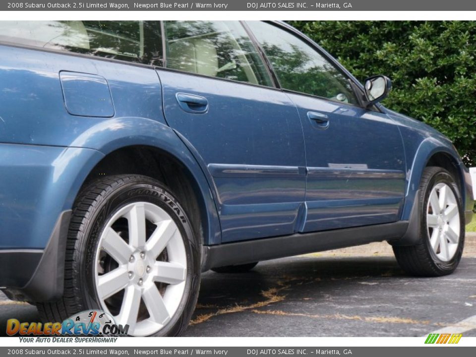 2008 Subaru Outback 2.5i Limited Wagon Newport Blue Pearl / Warm Ivory Photo #34
