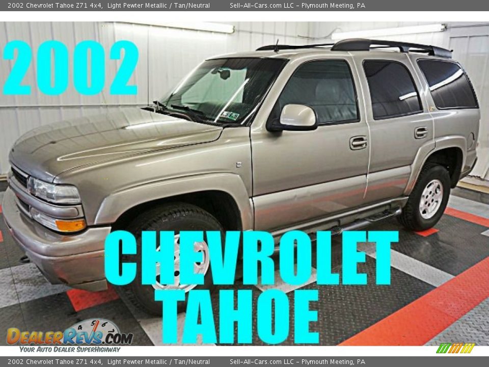 2002 Chevrolet Tahoe Z71 4x4 Light Pewter Metallic / Tan/Neutral Photo #1