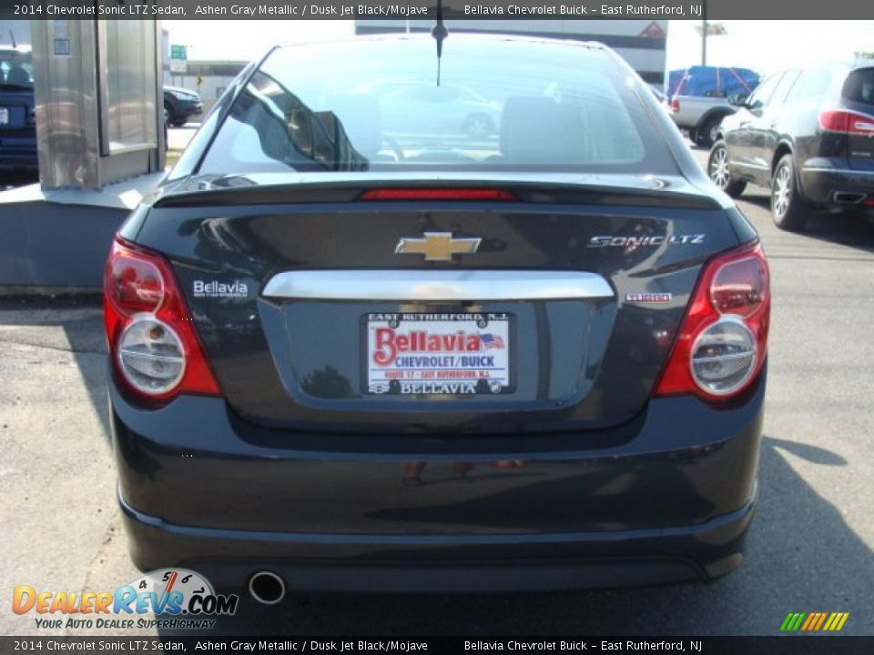 2014 Chevrolet Sonic LTZ Sedan Ashen Gray Metallic / Dusk Jet Black/Mojave Photo #5