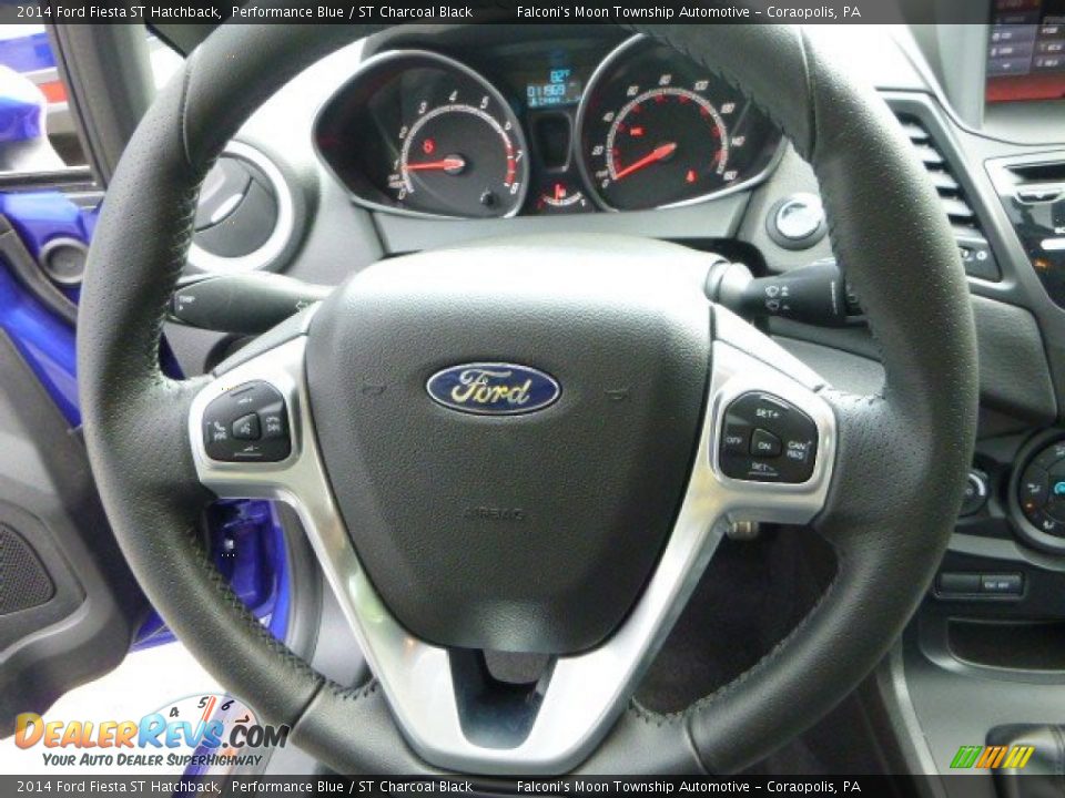 2014 Ford Fiesta ST Hatchback Performance Blue / ST Charcoal Black Photo #22