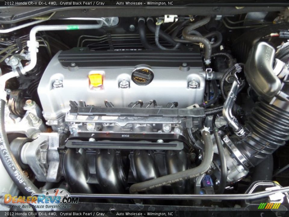 2012 Honda CR-V EX-L 4WD Crystal Black Pearl / Gray Photo #6