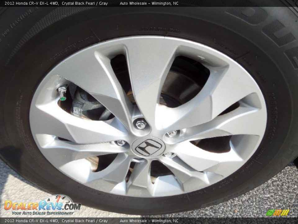 2012 Honda CR-V EX-L 4WD Crystal Black Pearl / Gray Photo #7