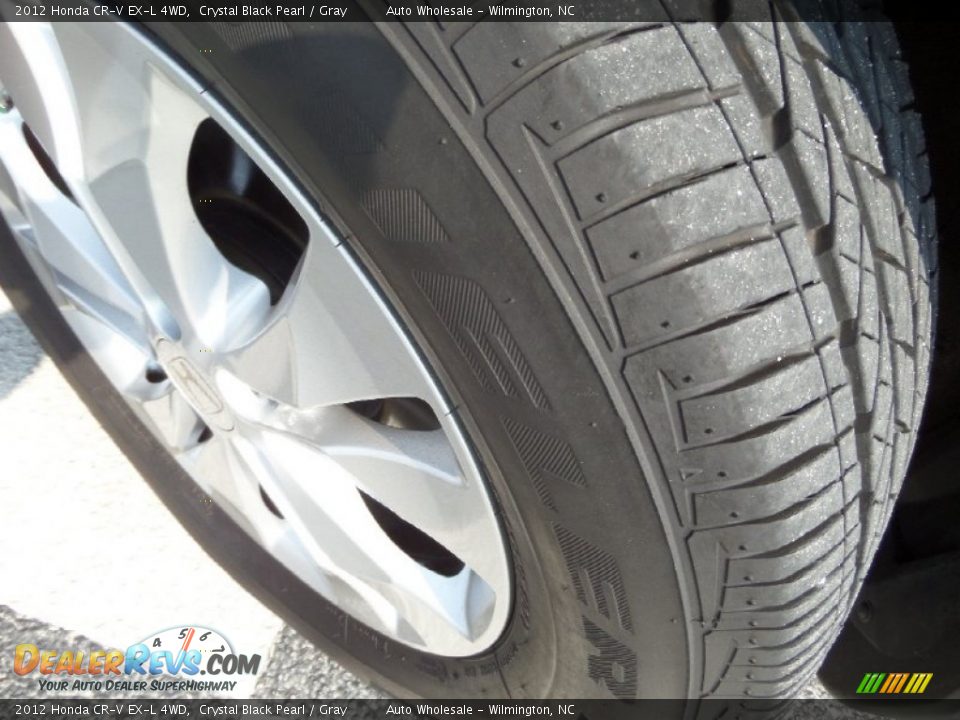 2012 Honda CR-V EX-L 4WD Crystal Black Pearl / Gray Photo #8