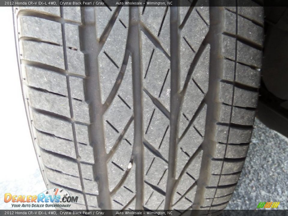 2012 Honda CR-V EX-L 4WD Crystal Black Pearl / Gray Photo #9