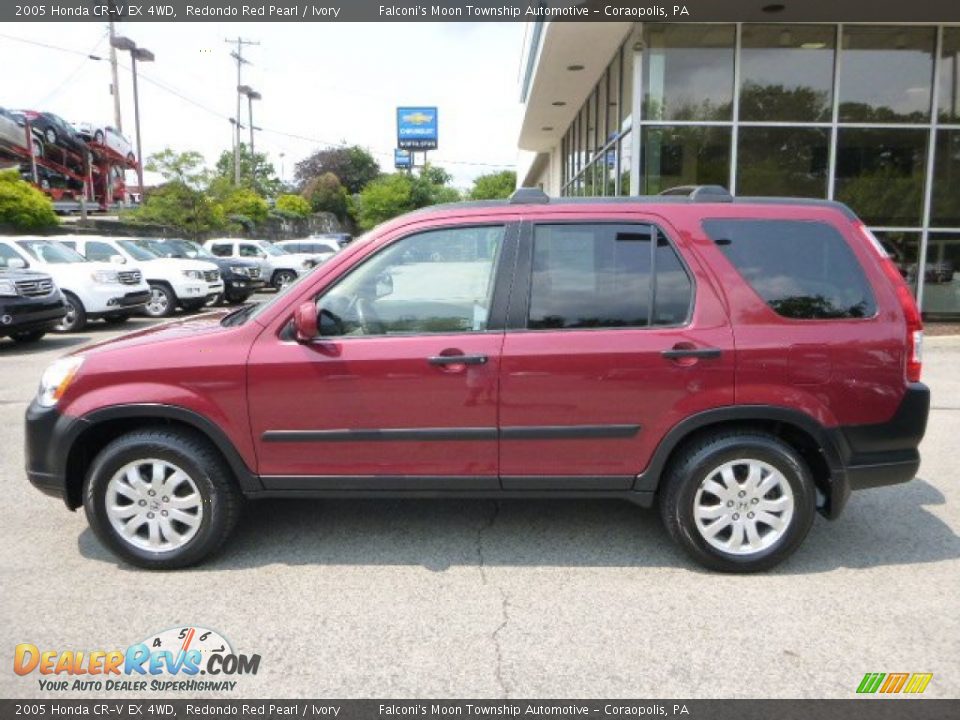 2005 Honda CR-V EX 4WD Redondo Red Pearl / Ivory Photo #2