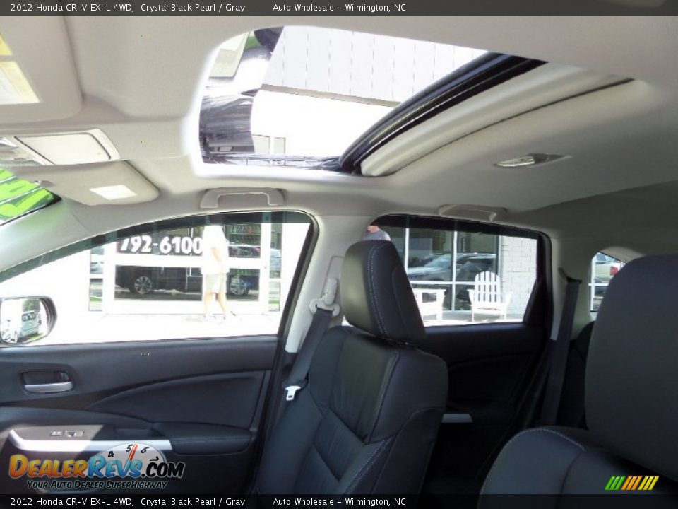 2012 Honda CR-V EX-L 4WD Crystal Black Pearl / Gray Photo #11