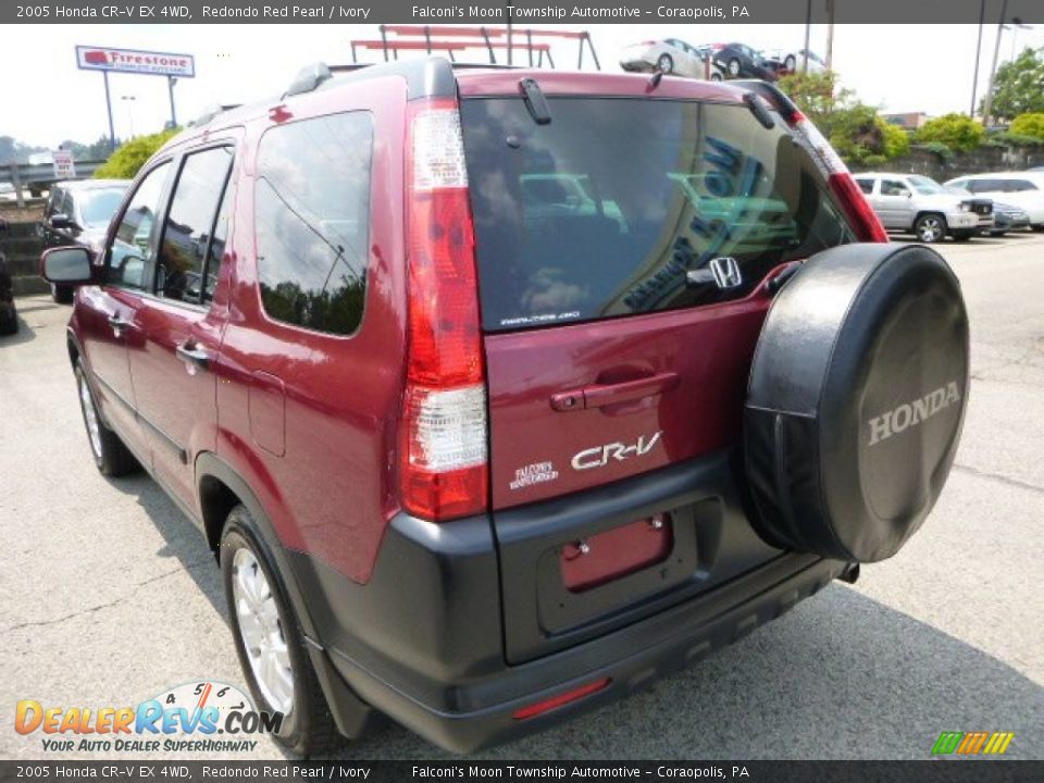 2005 Honda CR-V EX 4WD Redondo Red Pearl / Ivory Photo #3
