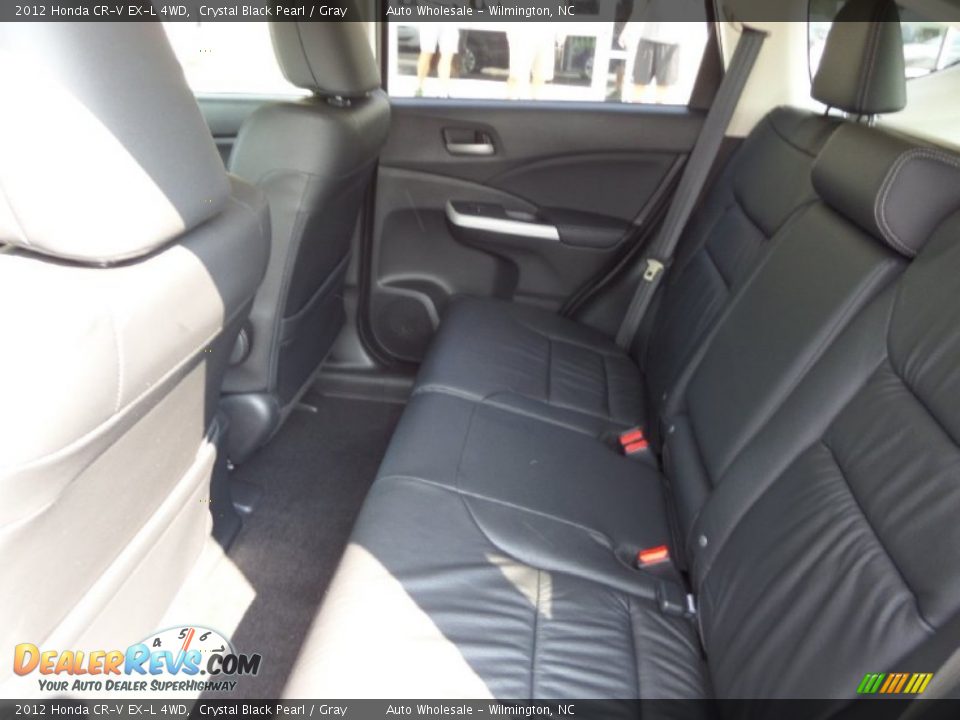 2012 Honda CR-V EX-L 4WD Crystal Black Pearl / Gray Photo #12