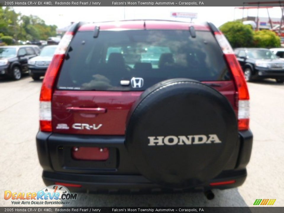 2005 Honda CR-V EX 4WD Redondo Red Pearl / Ivory Photo #4