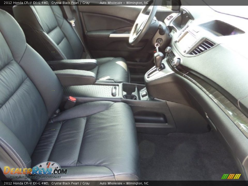 2012 Honda CR-V EX-L 4WD Crystal Black Pearl / Gray Photo #13