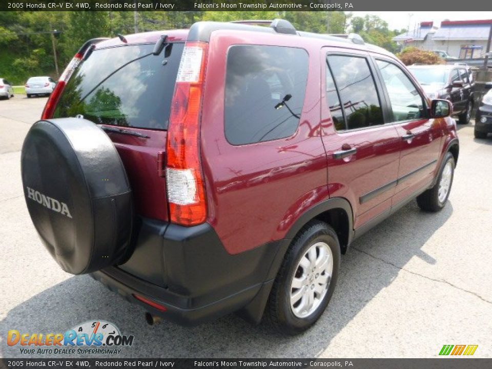 2005 Honda CR-V EX 4WD Redondo Red Pearl / Ivory Photo #5