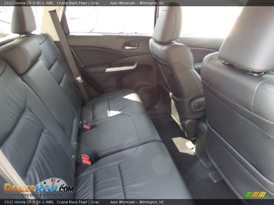 2012 Honda CR-V EX-L 4WD Crystal Black Pearl / Gray Photo #14