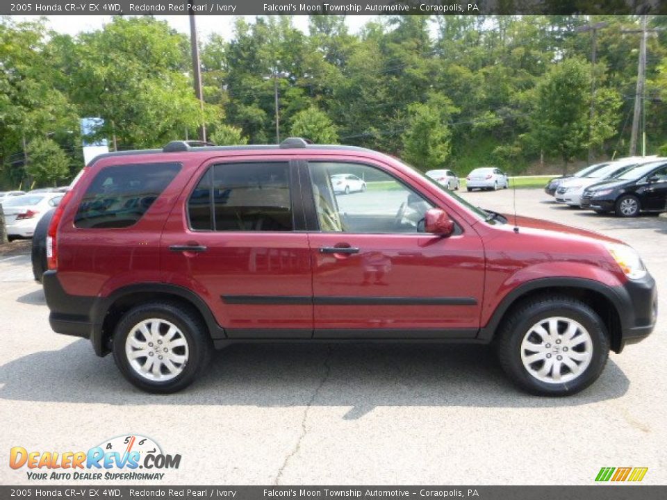 2005 Honda CR-V EX 4WD Redondo Red Pearl / Ivory Photo #6