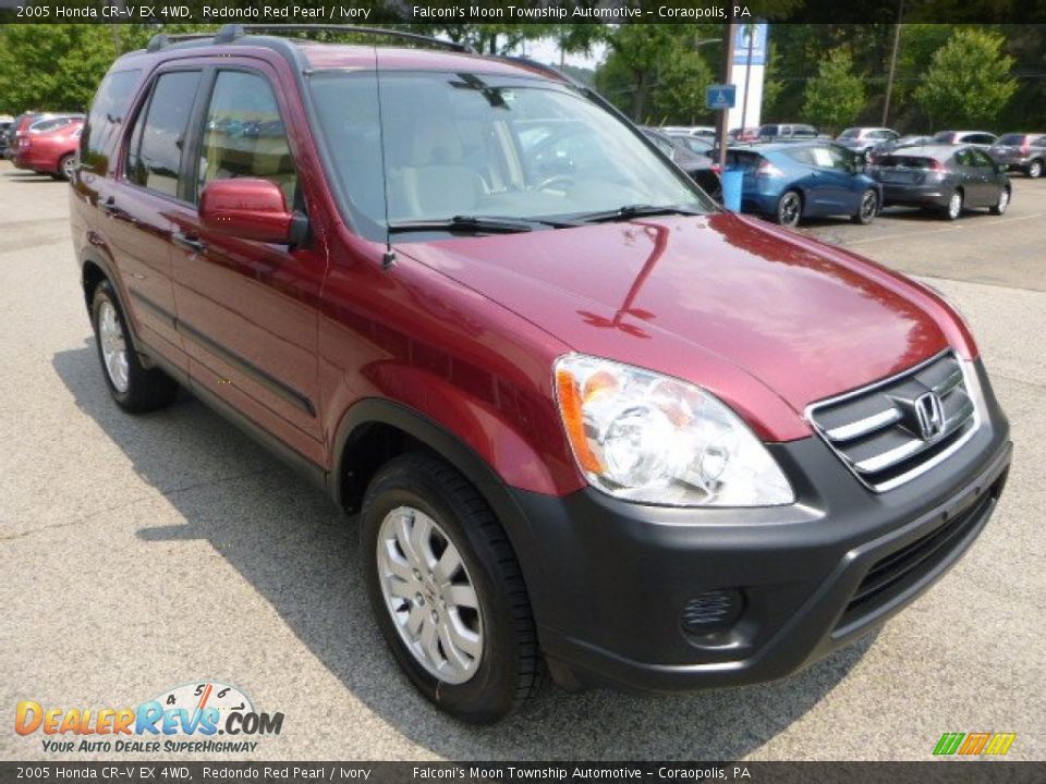 2005 Honda CR-V EX 4WD Redondo Red Pearl / Ivory Photo #7