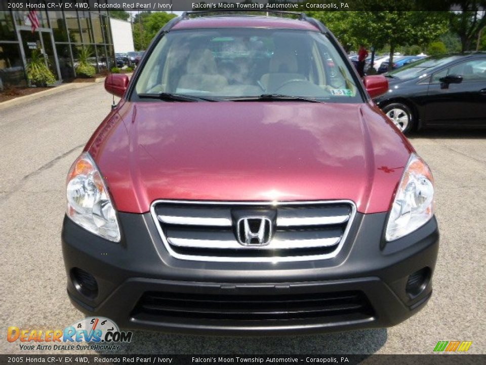 2005 Honda CR-V EX 4WD Redondo Red Pearl / Ivory Photo #8