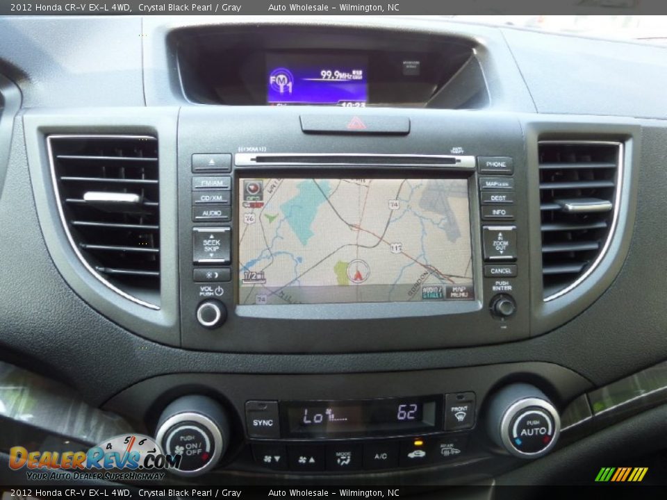 2012 Honda CR-V EX-L 4WD Crystal Black Pearl / Gray Photo #17
