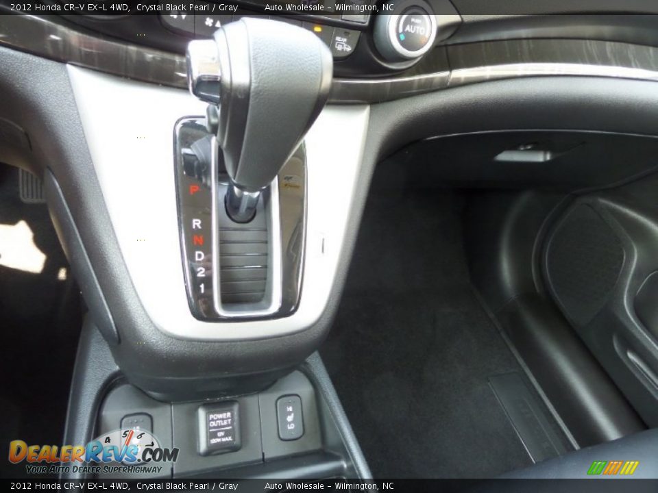 2012 Honda CR-V EX-L 4WD Crystal Black Pearl / Gray Photo #19