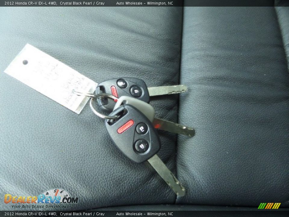 2012 Honda CR-V EX-L 4WD Crystal Black Pearl / Gray Photo #20