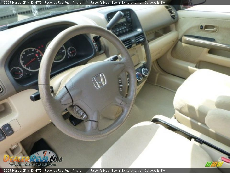 2005 Honda CR-V EX 4WD Redondo Red Pearl / Ivory Photo #20
