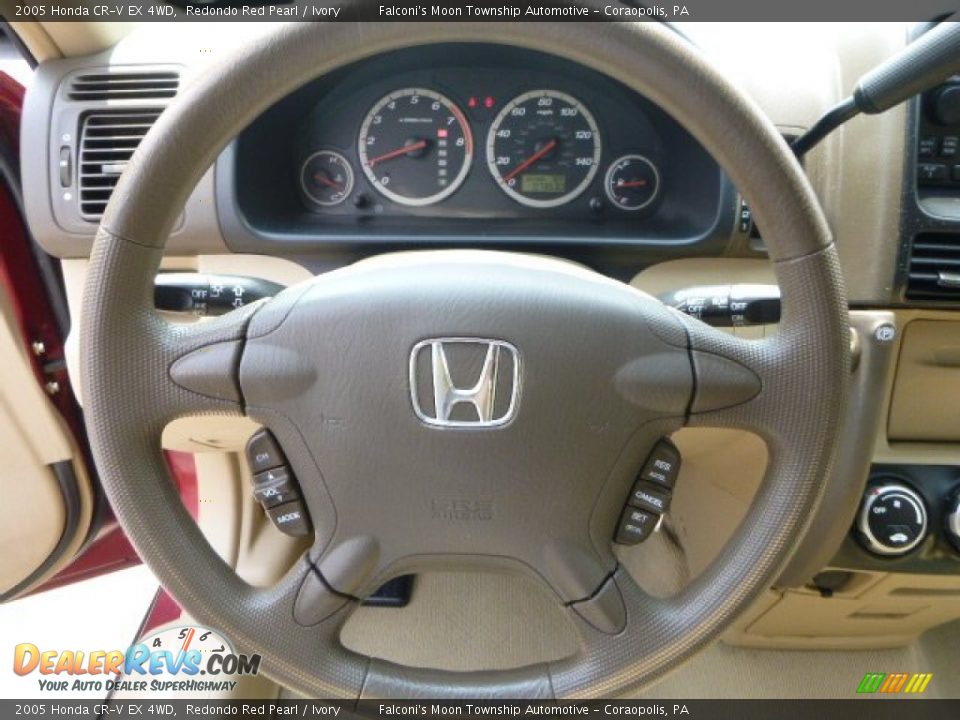 2005 Honda CR-V EX 4WD Redondo Red Pearl / Ivory Photo #22