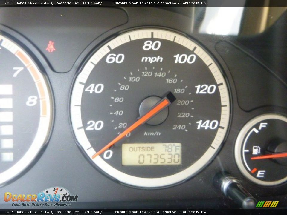 2005 Honda CR-V EX 4WD Redondo Red Pearl / Ivory Photo #25
