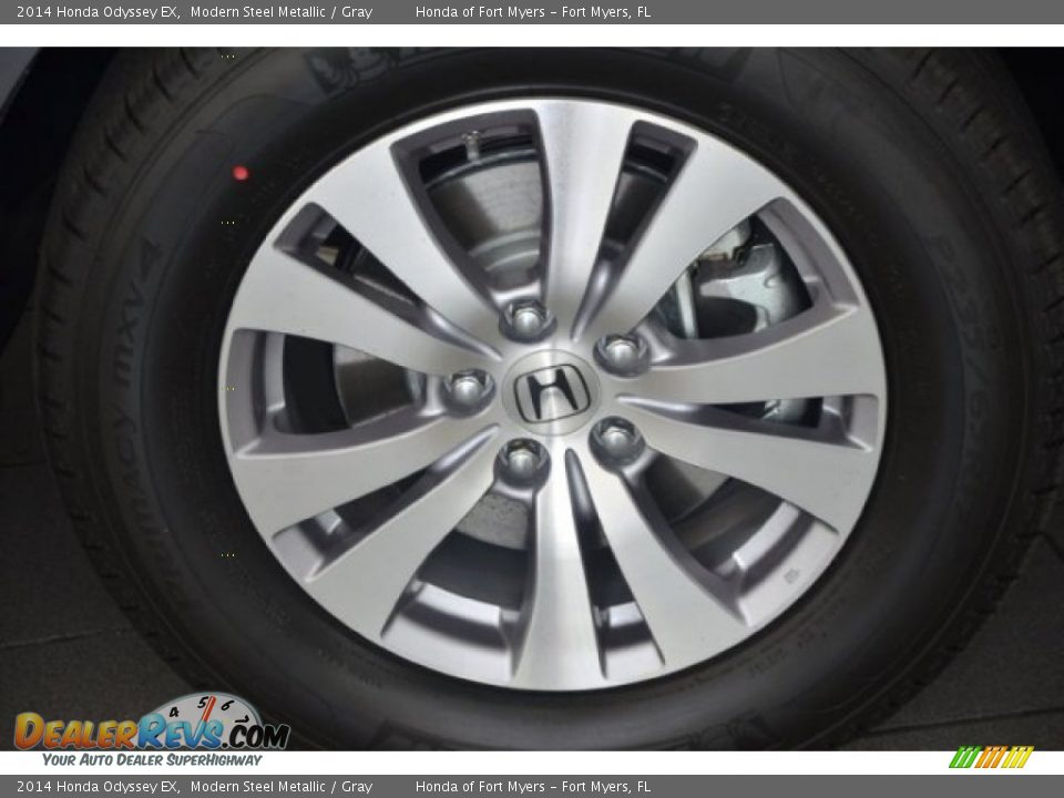 2014 Honda Odyssey EX Modern Steel Metallic / Gray Photo #3