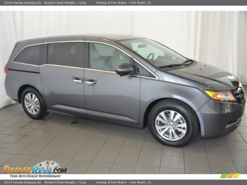 2014 Honda Odyssey EX Modern Steel Metallic / Gray Photo #7