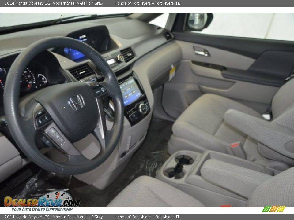 2014 Honda Odyssey EX Modern Steel Metallic / Gray Photo #9
