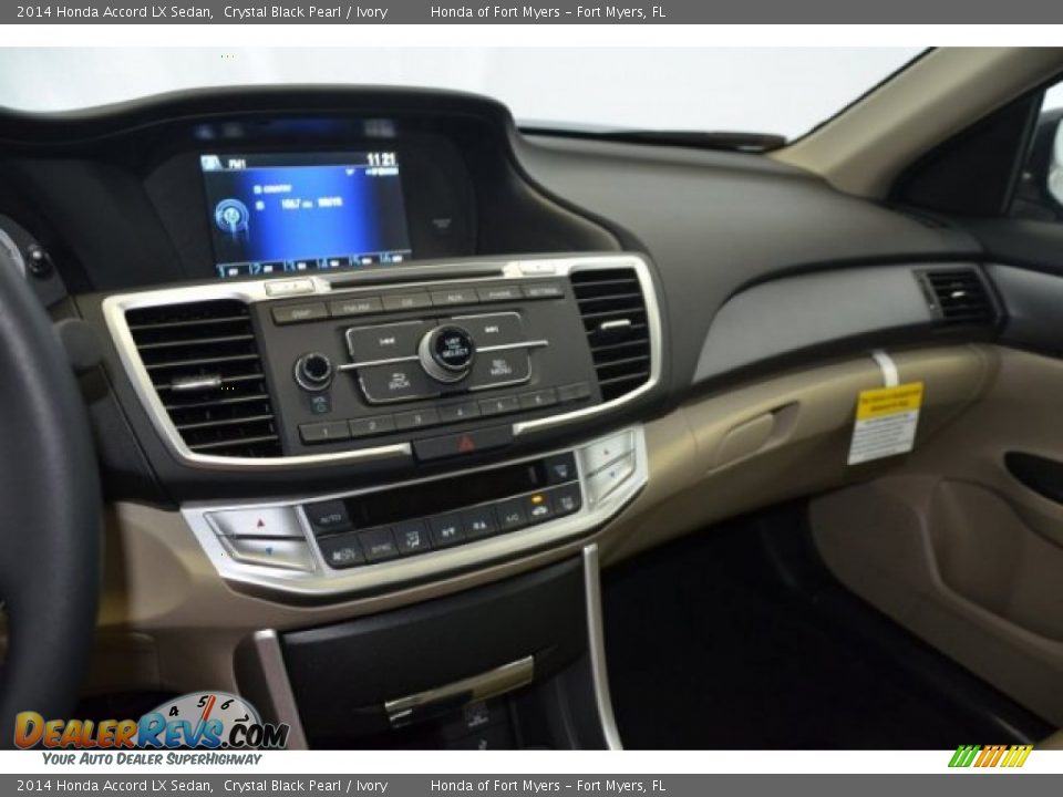 2014 Honda Accord LX Sedan Crystal Black Pearl / Ivory Photo #12