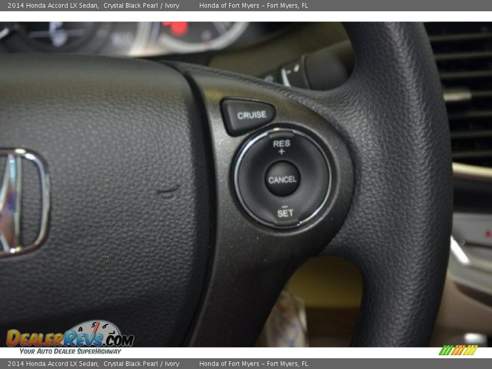 2014 Honda Accord LX Sedan Crystal Black Pearl / Ivory Photo #18