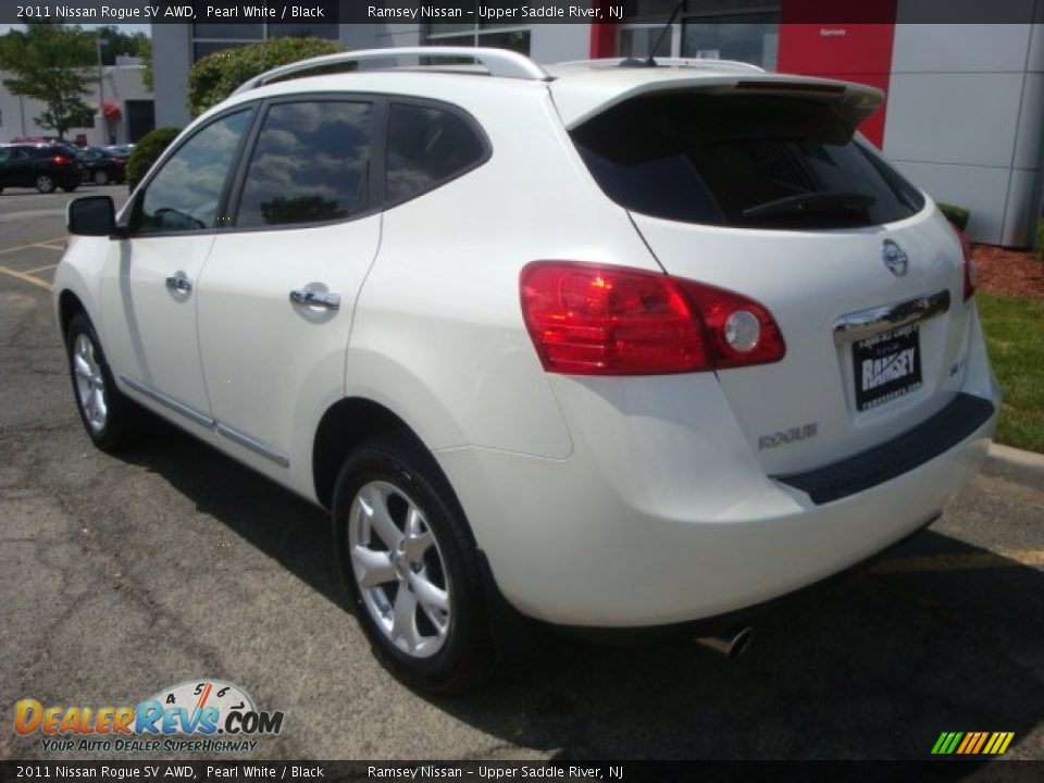 2011 Nissan Rogue SV AWD Pearl White / Black Photo #7