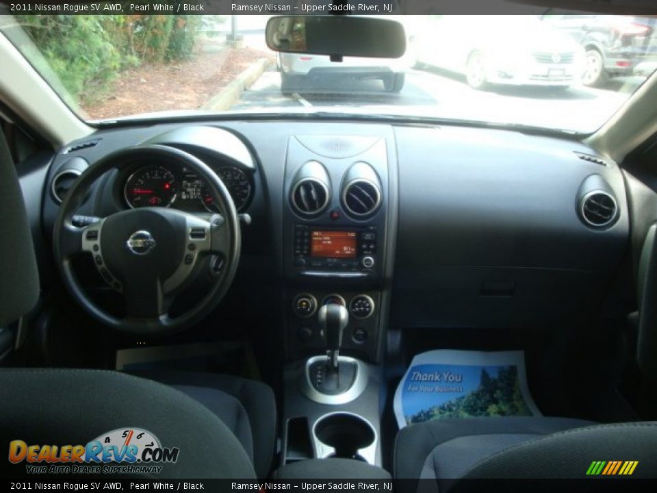 2011 Nissan Rogue SV AWD Pearl White / Black Photo #11