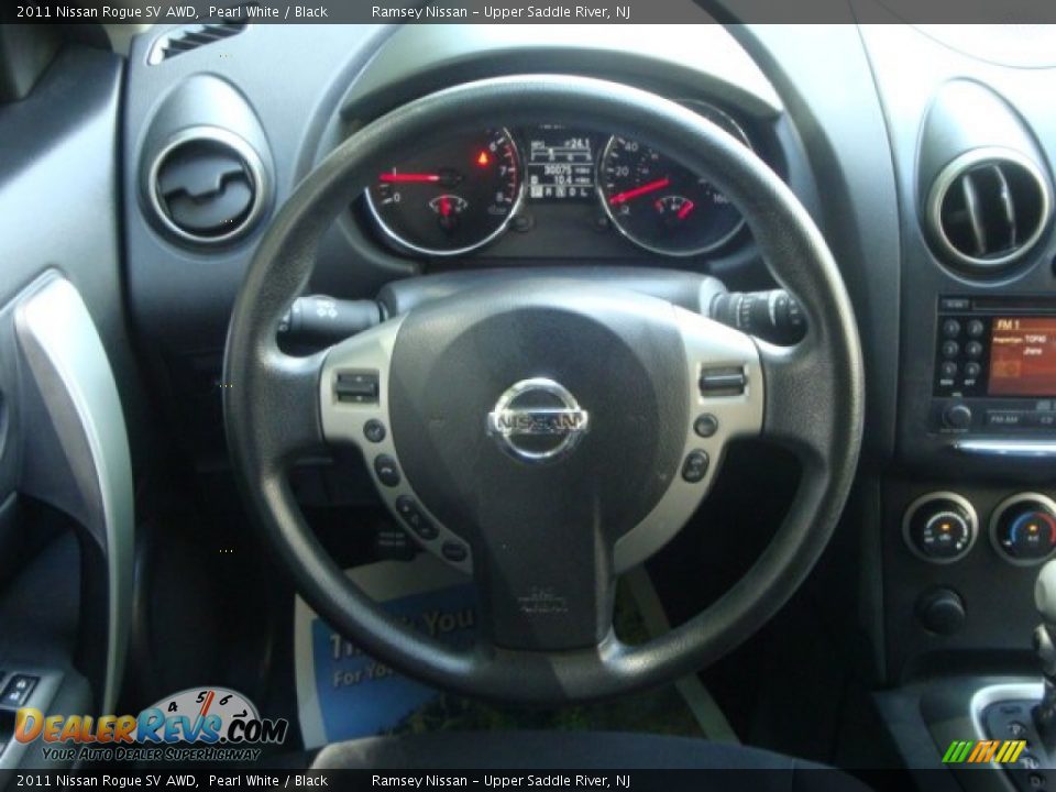 2011 Nissan Rogue SV AWD Pearl White / Black Photo #17