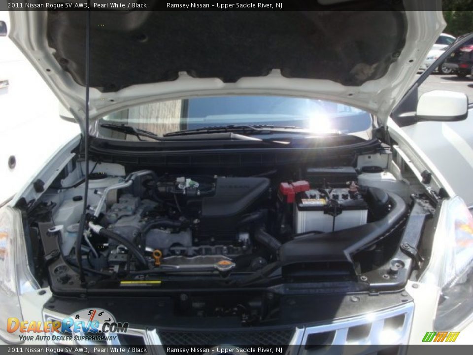 2011 Nissan Rogue SV AWD Pearl White / Black Photo #24