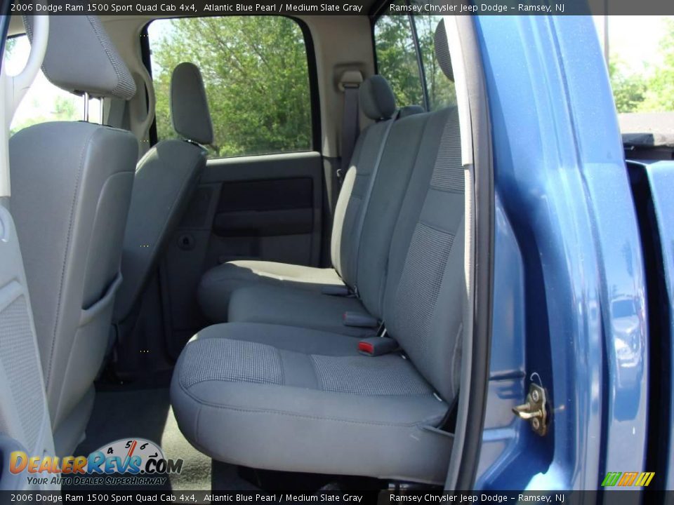 2006 Dodge Ram 1500 Sport Quad Cab 4x4 Atlantic Blue Pearl / Medium Slate Gray Photo #8