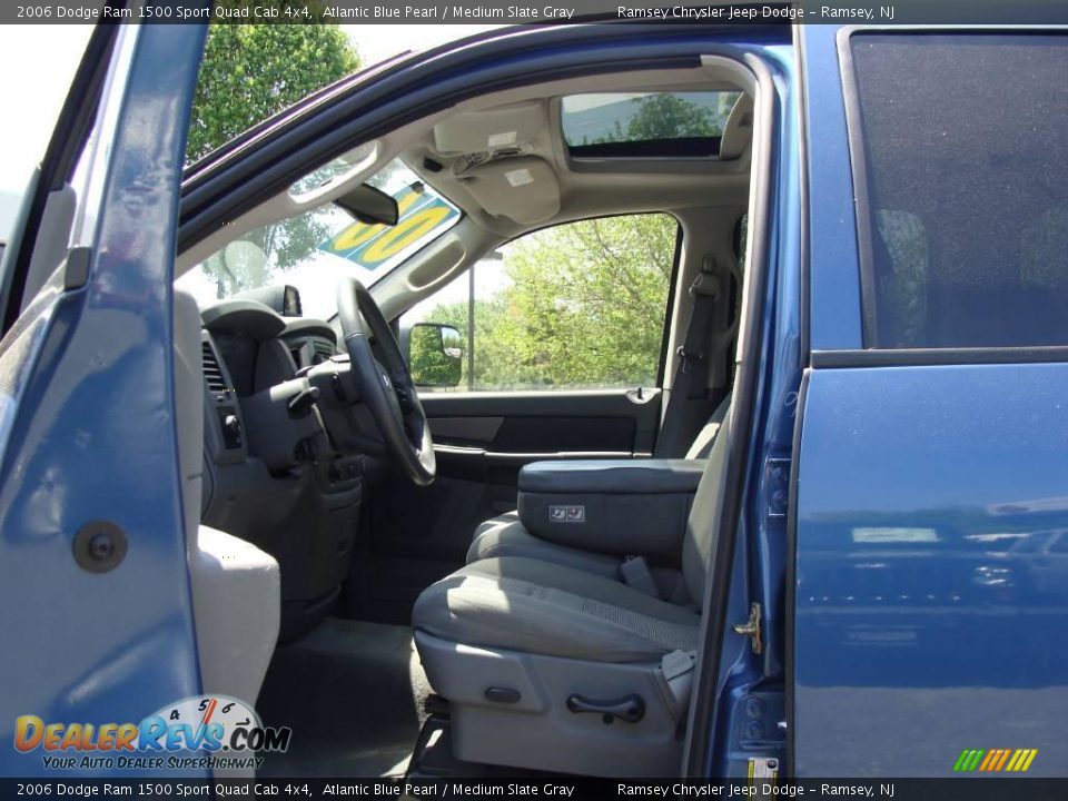 2006 Dodge Ram 1500 Sport Quad Cab 4x4 Atlantic Blue Pearl / Medium Slate Gray Photo #11