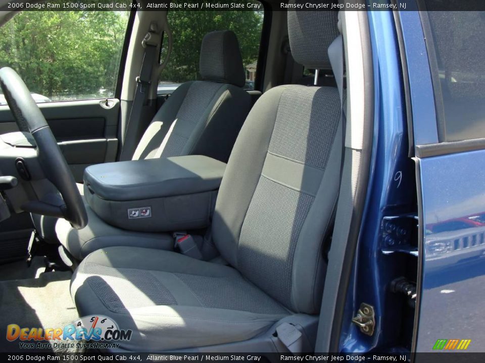 2006 Dodge Ram 1500 Sport Quad Cab 4x4 Atlantic Blue Pearl / Medium Slate Gray Photo #12