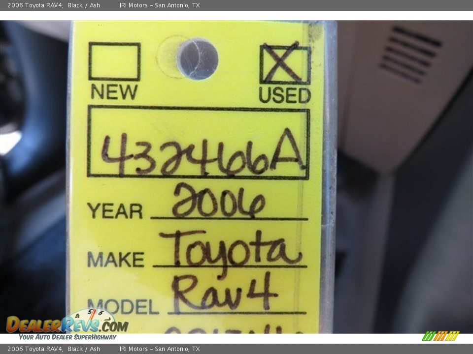 2006 Toyota RAV4 Black / Ash Photo #18