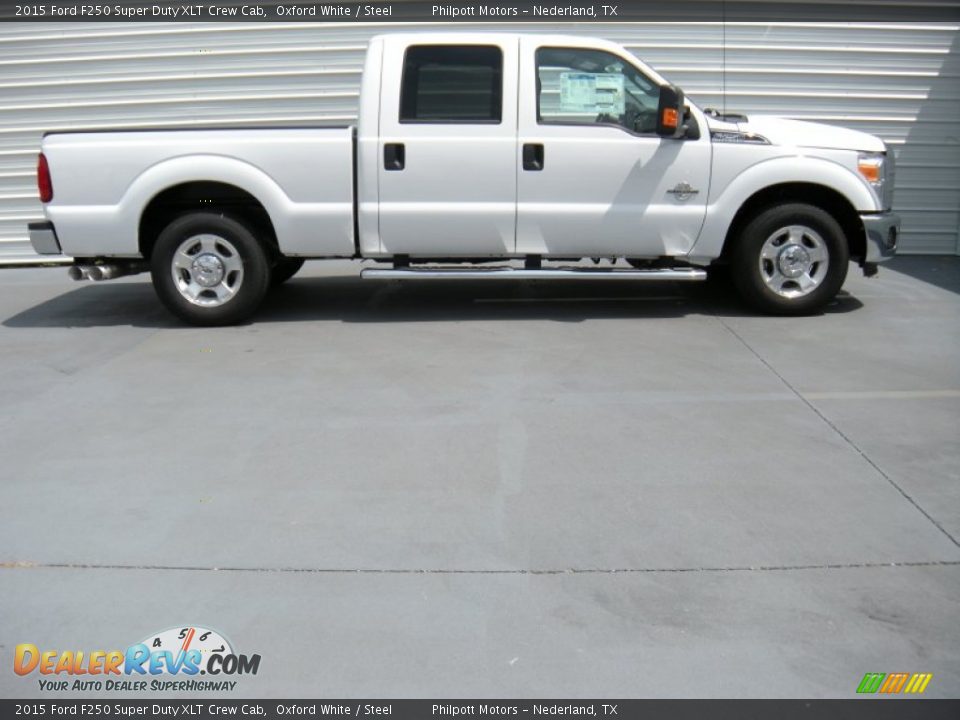 2015 Ford F250 Super Duty XLT Crew Cab Oxford White / Steel Photo #3