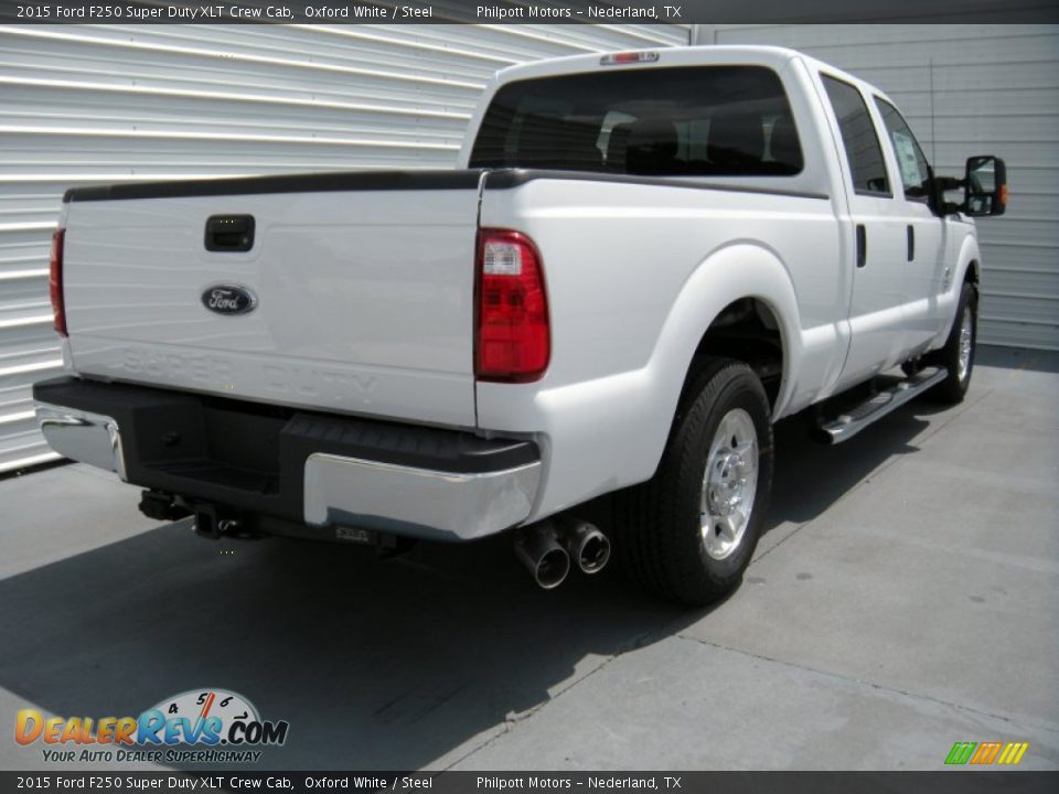 2015 Ford F250 Super Duty XLT Crew Cab Oxford White / Steel Photo #4