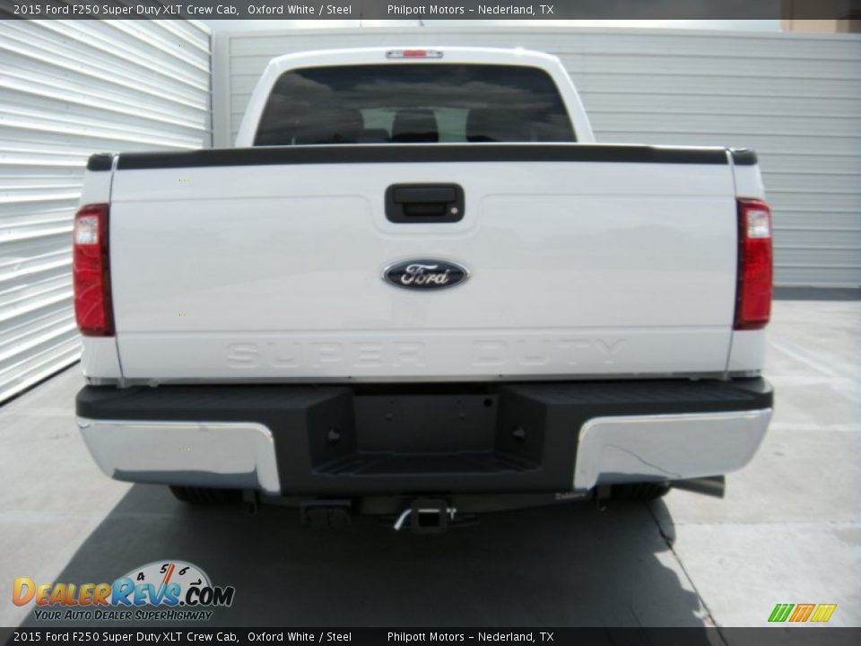 2015 Ford F250 Super Duty XLT Crew Cab Oxford White / Steel Photo #5